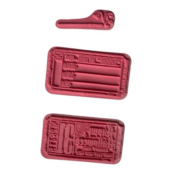 Tim Holtz Stampers Anonymous Cling Foam Rubber Stamps Mixed Media Unmounted Lot - Picture 5 of 7